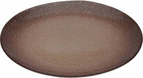 Desszert Üvegtányér Kerek Barna Elegáns Tartós Berit 2X21 CM