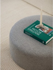 Szürke gyapjú puff Folk – noo.ma