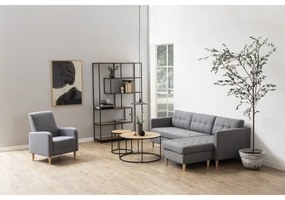 SARON dohányzóasztal tölgy/fekete