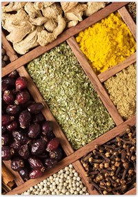 Poszterek 70x100 Fűszerek dobozban