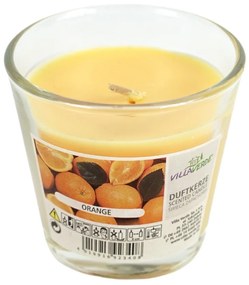 ORANGE narancssárga illatgyertya üvegben 7,5 cm
