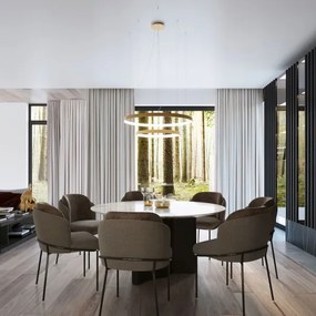 Thoro TH.268 - RIO LED csillár 80W, 230V, CRI95, 4000K, arany