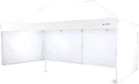 Party sátor 3x6m - 3x6m plusz 3 oldalfal - Fehér