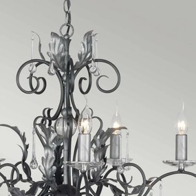 ELSTEAD AML15-BLK-SILVER AMARILLI Kristály Csillár Fekete, Szürke E14 IP20