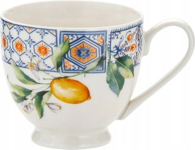 Nagy porcelán bögre 565 ml Lemon Tree citrom motívummal