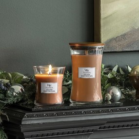 WoodWick Illatos gyertya nagy vázában SantalMyrrh, 609 g