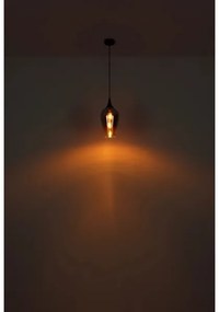 Globo 15552H3 - Csillár zsinóron LAVUS 1xE27/60W/230V átm. 18 cm fekete