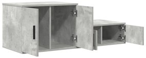 Beton Szürke Tároló Szekrény 103x41x40 cm Mérnöki Fa