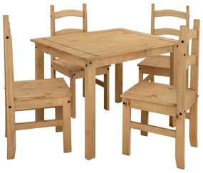 Asztal + 4 szék CORONA 3 viasz