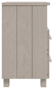 HAMAR 2 db fehér tömör fa éjjeliszekrény 40 x 35 x 62 cm