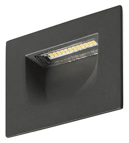 RENDL R12577 PER LED kültéri lámpa, falba süllyesztett IP54 antracit