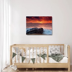 Tenger képe (üvegen) (70x50 cm)