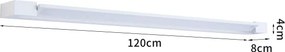 BRILAGI - LED kültéri fali lámpatest AQUA LINE LED/36W/230V 120 cm IP44 fehér