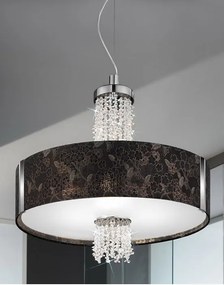 SPC-KOLARZ-0345-36-5-S1-BK EMOZIONE Kristály Függesztett Lámpa E27 IP20
