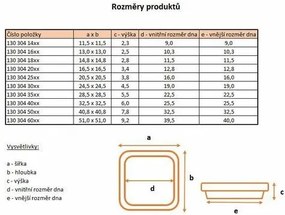 Plastia virágtartó Lotos 60 x 60, antracit
