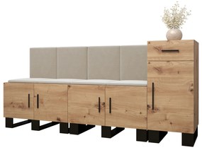 Előszobabútor Amanda 17 (artisan tölgy + bézs). 1086001
