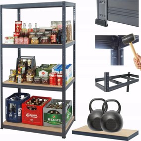 Helios Prémium fém garázstároló állvány 180x120x60cm 4Px275kg