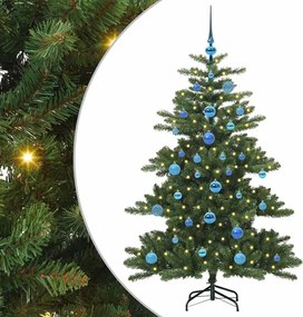 vidaXL Műanyag Hajtogatós Karácsonyfa Zöld 150 cm PVC és Acél