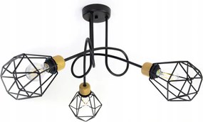 Függő lámpa csillár Diamond Gold 3 loft csillár Led