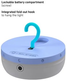 Ledlenser KIDCAMP6 RAINBOW - fényerőszabályozható hordozható LED-lámpa, 3xAAA, IP44, kék