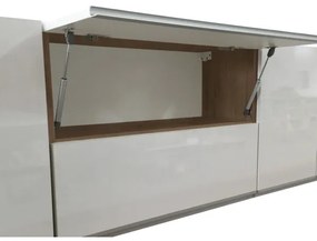 Konyhablokk MARINA 180 cm, craft tölgy/fényes fehér