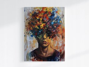 Canvas Vászonkép Absztrakt Portré Színes Kifejezés 60x80