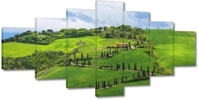 Festmények 210x100 Út a mezőkön át Toszkánában