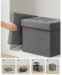 SULTAN puff 30x30 cm szürke