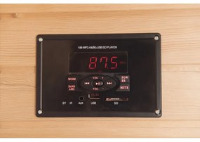 Sauna DeLuxe 3300 Carbon - BT, barna