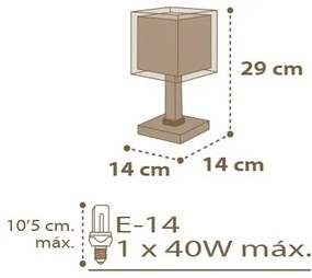 Dalber D-63391 - Gyerek lámpa GOOD NIGHT 1xE14/40W/230V