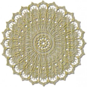 Fából készült falikép – Mandala, a béke virága | KLAROT