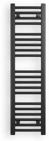 Ecoradco törölközőszárító radiátor 30 x 110 cm (fekete)