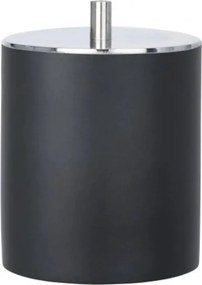 Fürdőszobai tároló doboz kozmetikai fedéllel Wenko Ida Fekete Króm