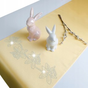 húsvéti asztali futó Nárcisz 40x120 sárga j.