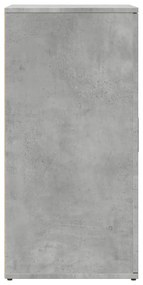 betonszürke szerelt fa tálalószekrény 59 x 39 x 80 cm