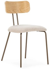 Bézs-natúr színű kárpitozott étkezőszék Olimpia – MOME