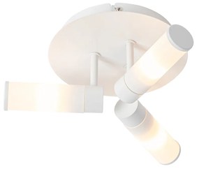 Modern fürdőszobai mennyezeti lámpa fehér 3-lámpás IP44 - Bath