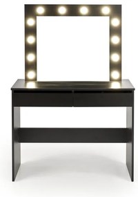 AMORIO sminkasztal, fekete