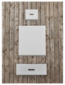 Fehér fém étkezőasztal 58x75 cm A-Café – Zone