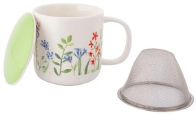 Altom Porcelános csésze teáskanállal és fedéllelNature Awakening 380 ml