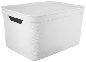 ROTHO JIVE DECO MŰANYAG TÁROLÓ DOBOZ, 16L - FEHÉR (Méret:)