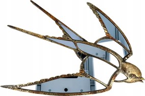 Arany fali dekoráció tükör fecske tükör