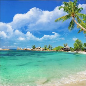 Fotótapéta Flizelina Nappali és Hálószoba Trópusi paradicsom 250x250 Ragasztó