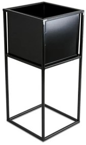 Virágállvány 50x24 cm fekete színben