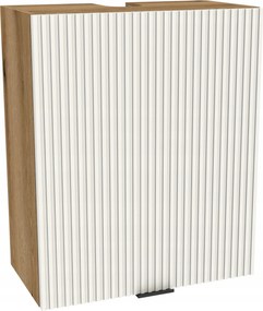 Konyhaszekrény felső páraelszívó 60/72 Vigo tölgy Evoke front Ryfla fehér matt