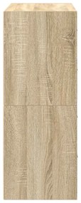 2 db sonoma tölgy szerelt fa szekrény 2 fiókkal 60 x 31 x 40 cm