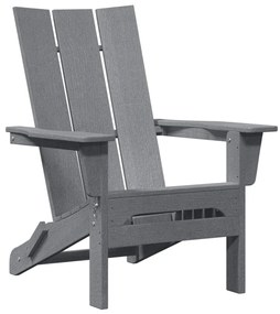 Összecsukható Adirondack szék Világosszürke 74.5x80.5x90 cm HDPE