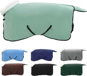 vidaXL Ló Takaró Teljes sötét zöld 85 cm Polár fleece