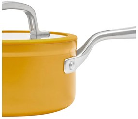 Indukciós tűzhelyhez alkalmas edény fedővel-kerámia felülettel 1,3 l Meda 3.0 – FABINI