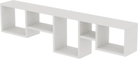 Amanos fali polc, fehér, 120 cm